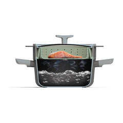 BergHOFF Balance Nonstick Silicone Steamer Basket & Strainer 10" (Sage) | 3950476