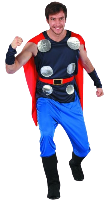Marvel Thor Costume (Shirt with Cape, Pants, Belt, Headband & Boot Covers) | 99747