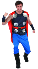 Marvel Thor Costume (Shirt with Cape, Pants, Belt, Headband & Boot Covers) | 99747