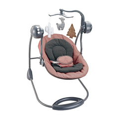 Electric Baby Swing with Music & Hanging Plush Toys - Pink | 27265