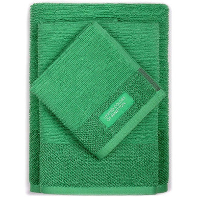 Benetton Set 3Pc Bath Towel 450Gsm 100% Cotton Green Rainbow B | BE-0165-HU