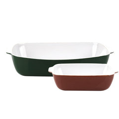 Benetton Set 2Pcs Roasters Stoneware Safari Be | BE-0904