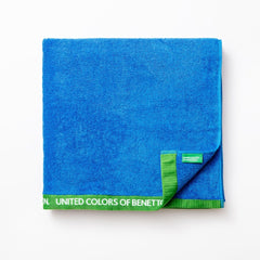 Benetton Home, Beach Towel 90x160cm 420Gsm 100% Terry Cotton Blue Rainbow Be  | BE-1396-BL