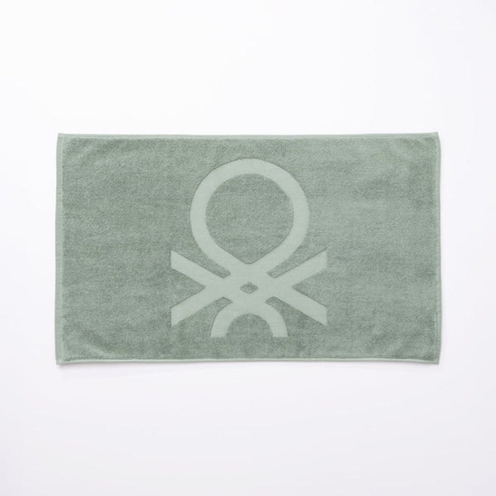 Benetton Home Bathmat 50x80cm 1000Gsm 100% Cotton Embossed Logo Green Core Be |  BE-2121