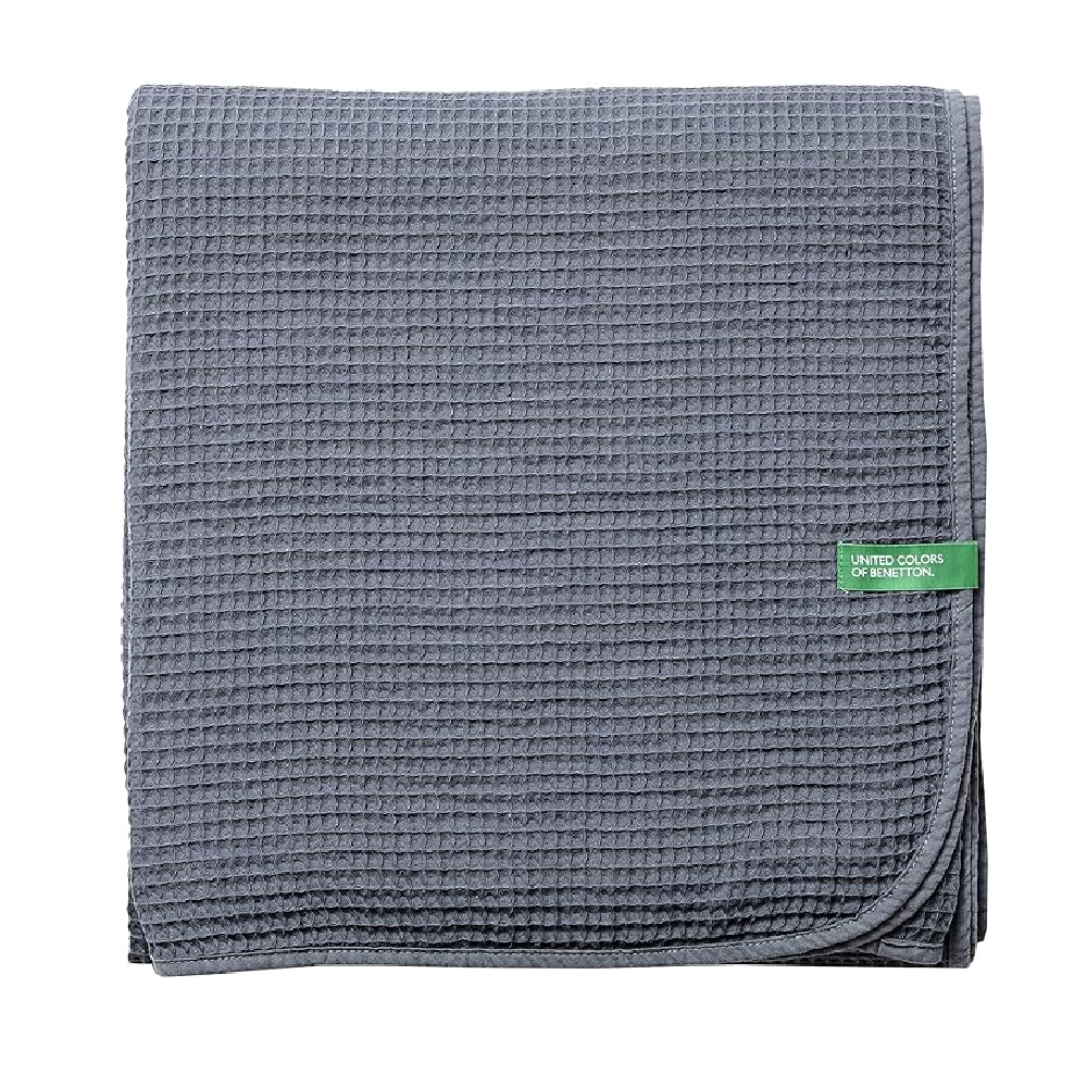 Benetton BLANKET 140X190CM DARK GREY NEUTRAL BE | BE-2336