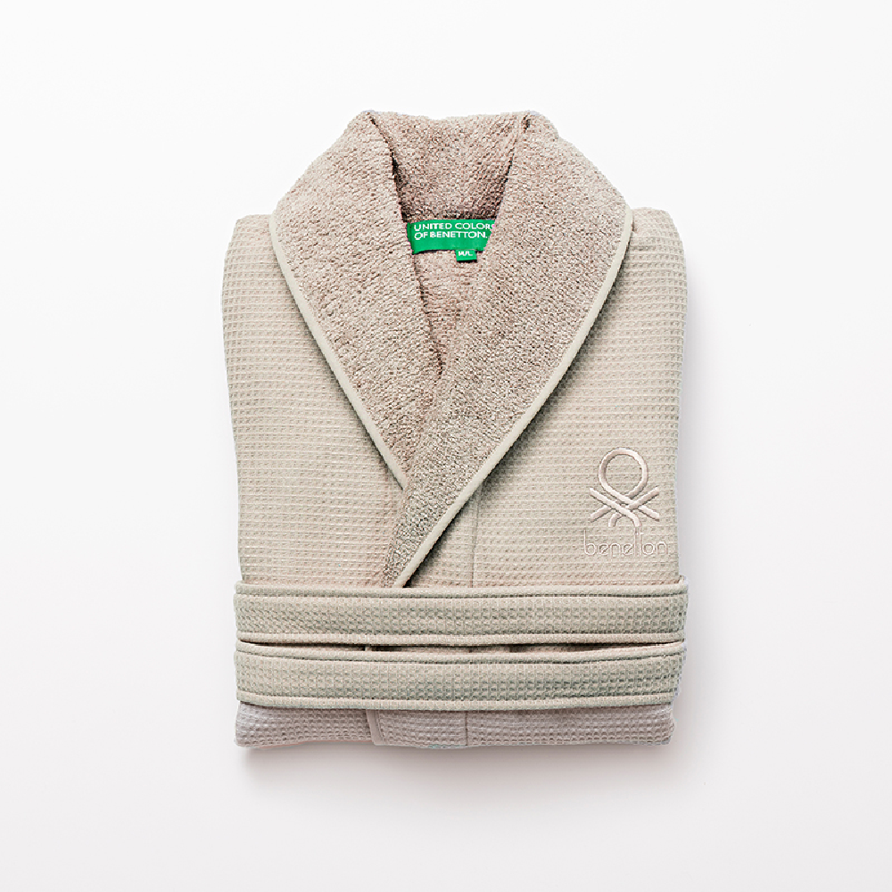 Benetton Bathrobe 360GSM 100% Waffle Cotton L/XL | BE-2349