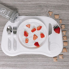 Twistshake Learn Cutlery Stainless Steel 12+m , White | 78217
