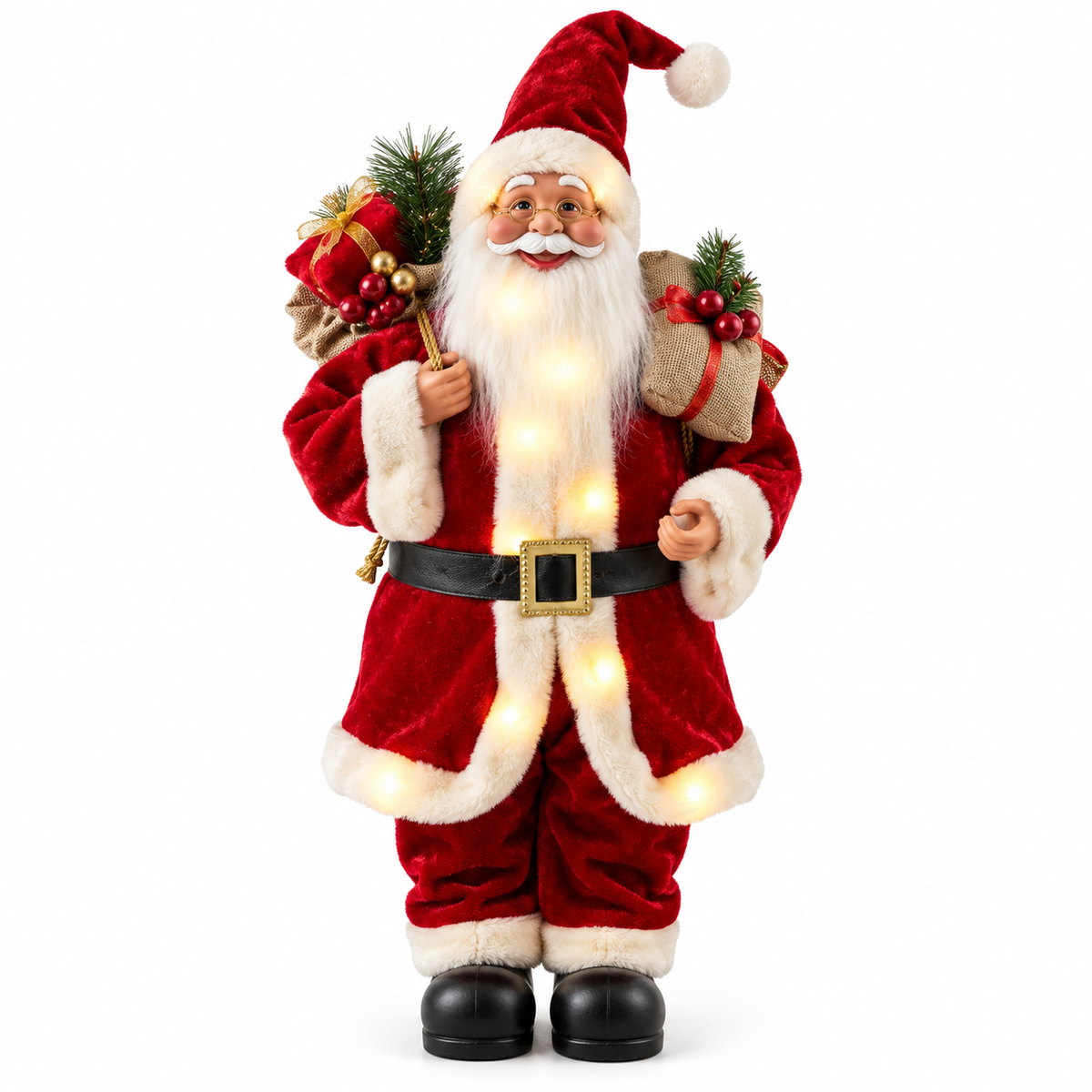 Light-Up Red Santa Claus Christmas Figurine | ck9188-18rl
