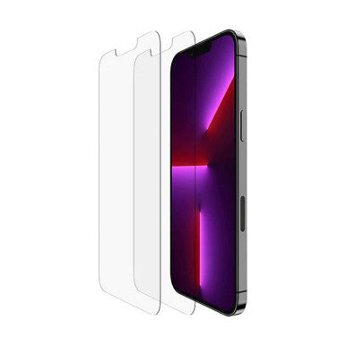 Belkin  iPhone 13 Pro Max 2-Pack Screen Protector Tempered Glass ,Transparent| OVA091ZZ