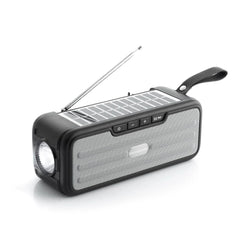 InnovaGoods Wireless Speaker with Solar Charging and LED Torch Sunker | V0103466