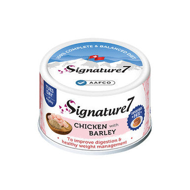 Signature 7 Cat Chicken with Barley Pâté 80g - 0653871285344 (الثلاثاء) | CAN024