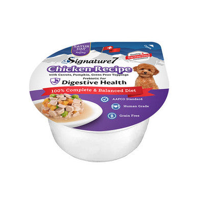 Signature 7 Dog Chicken Digestive Health 6×80g - 0753692082389 (Saturday) | DOG006