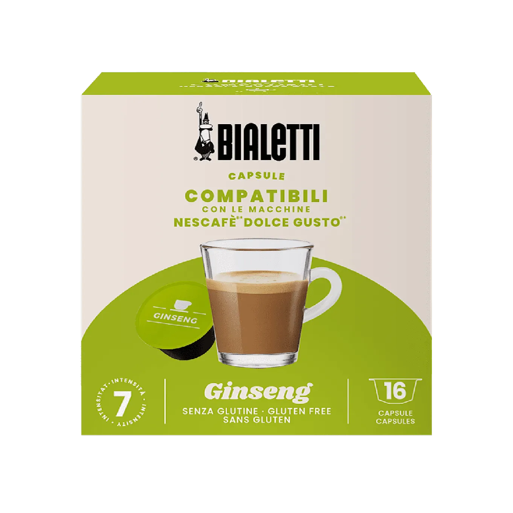 Bialetti Ginseng Aluminum Dolce Gusto Compatible Capsules 16pcs | BIA96080447
