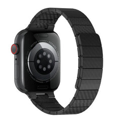 WIWU 38/40/41MM Carbon Fiber Pattern Magnetic Watch Band Wi-WB009 Black |WI-WB009-BLK