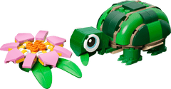 LEGO Turtle with a Water Lily Flower | 31377