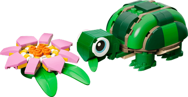 LEGO Turtle with a Water Lily Flower | 31377