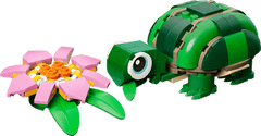LEGO Turtle with a Water Lily Flower | 31377