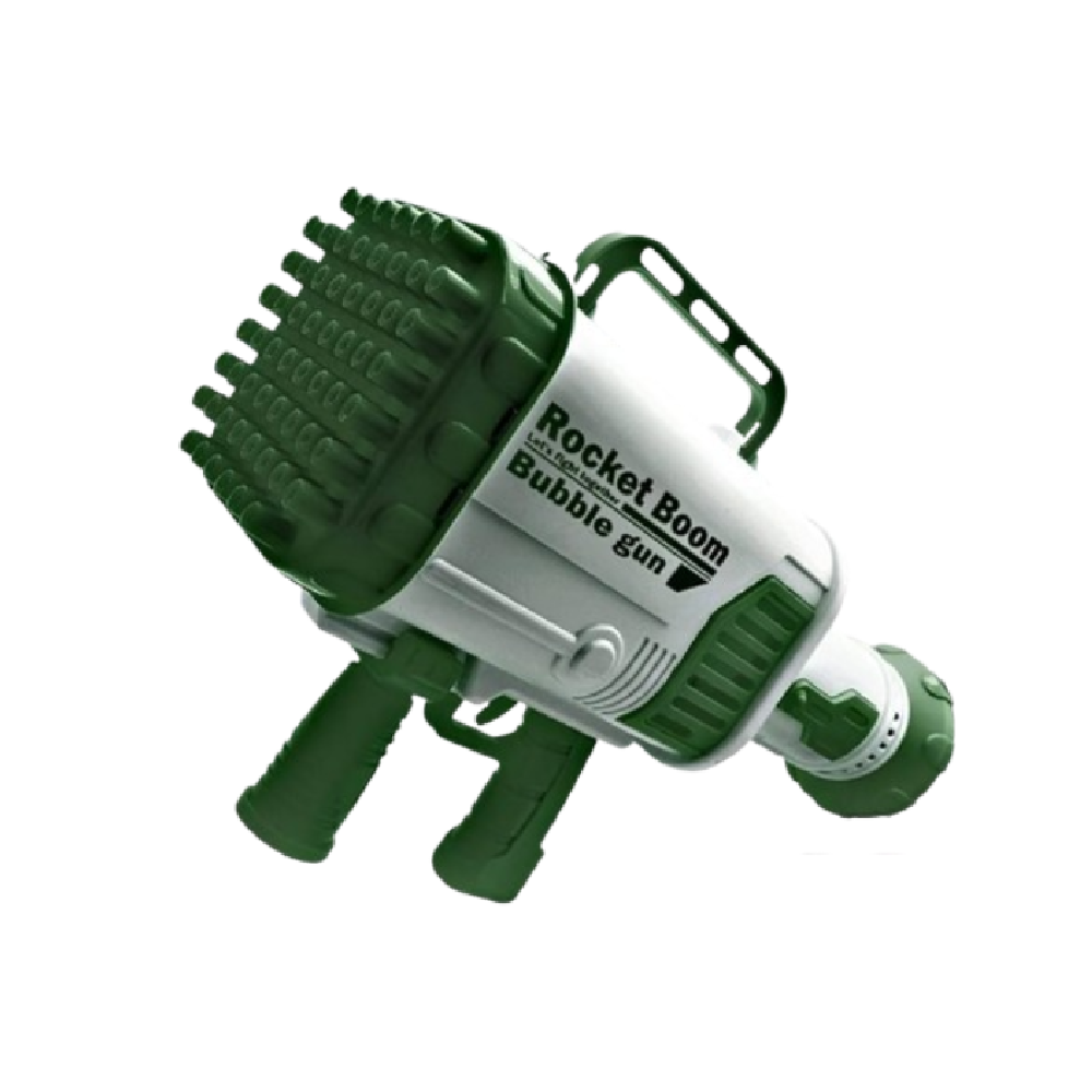 Rocket Boom 64 Holes Bubble Gun - Green |  AL2087