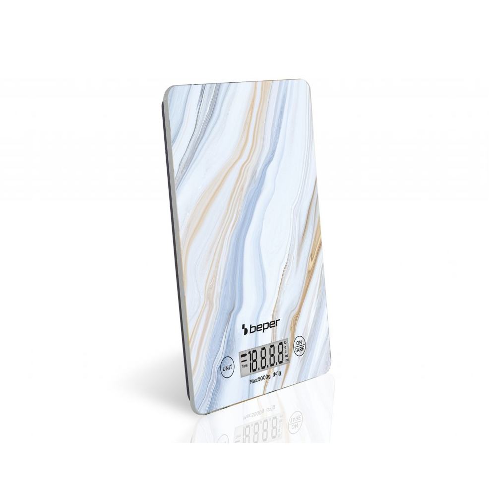 Beper Digital Kitchen Scale - Marble | P102BIL001