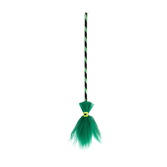 Halloween Skeleteen Witch Broomstick - Green | AL694