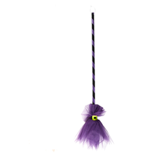 Halloween Skeleteen Witch Broomstick - Purple  | AL694