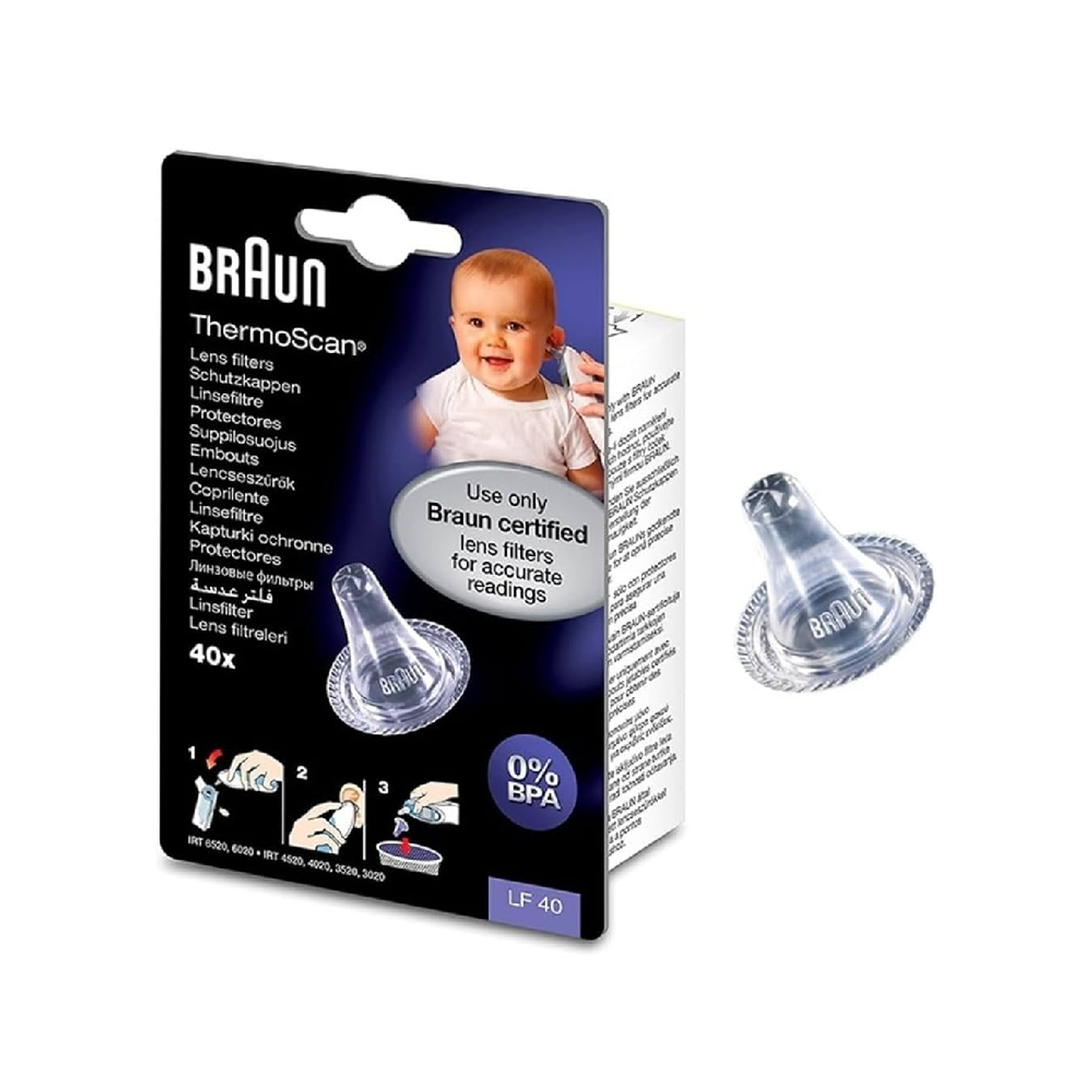 Braun ThermoScan Disposable Lens Filters | LF40
