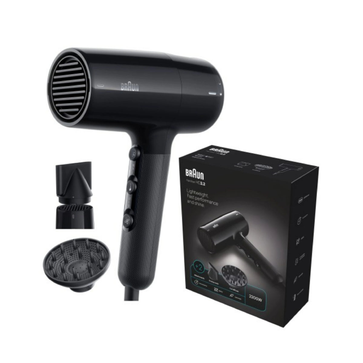Braun HD2.2 Lightweight Hair Dryer | BRHD225E