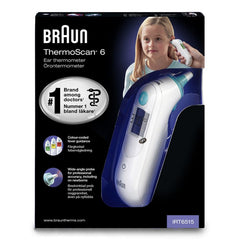 Braun ThermoScan 6 Ear Thermometer – White | IRT6515MNLA