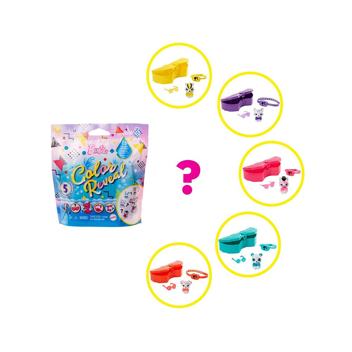 Barbie Color Mix & Match Pet - Each Pack Cotains 1 Surprise Unit | MTBBGTT11