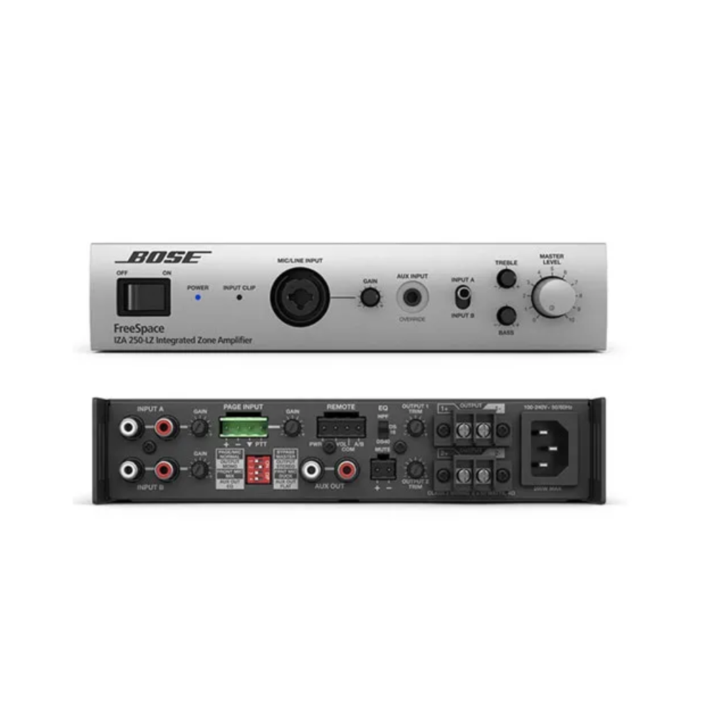 Bose FreeSpace IZA 250-LZ Integrated Zone Amplifier with 4 Wall Speakers | 344871-4420