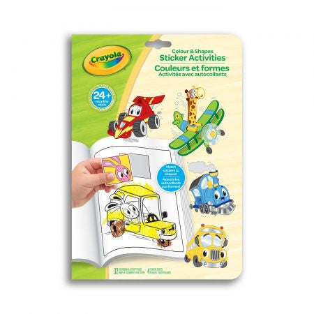 Crayola MK COLOR & SHAPES WHIMSICAL WHEELS ACTIVITY BOOK | CY256938