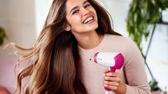 Philips DryCare Essential Travel Hair Dryer, White & Pink | BHD003/00