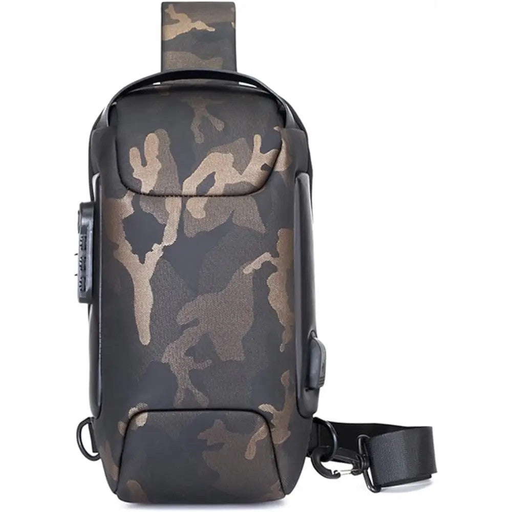 FANDARE Anti-Theft Chest Sling Bag with USB Charging Port