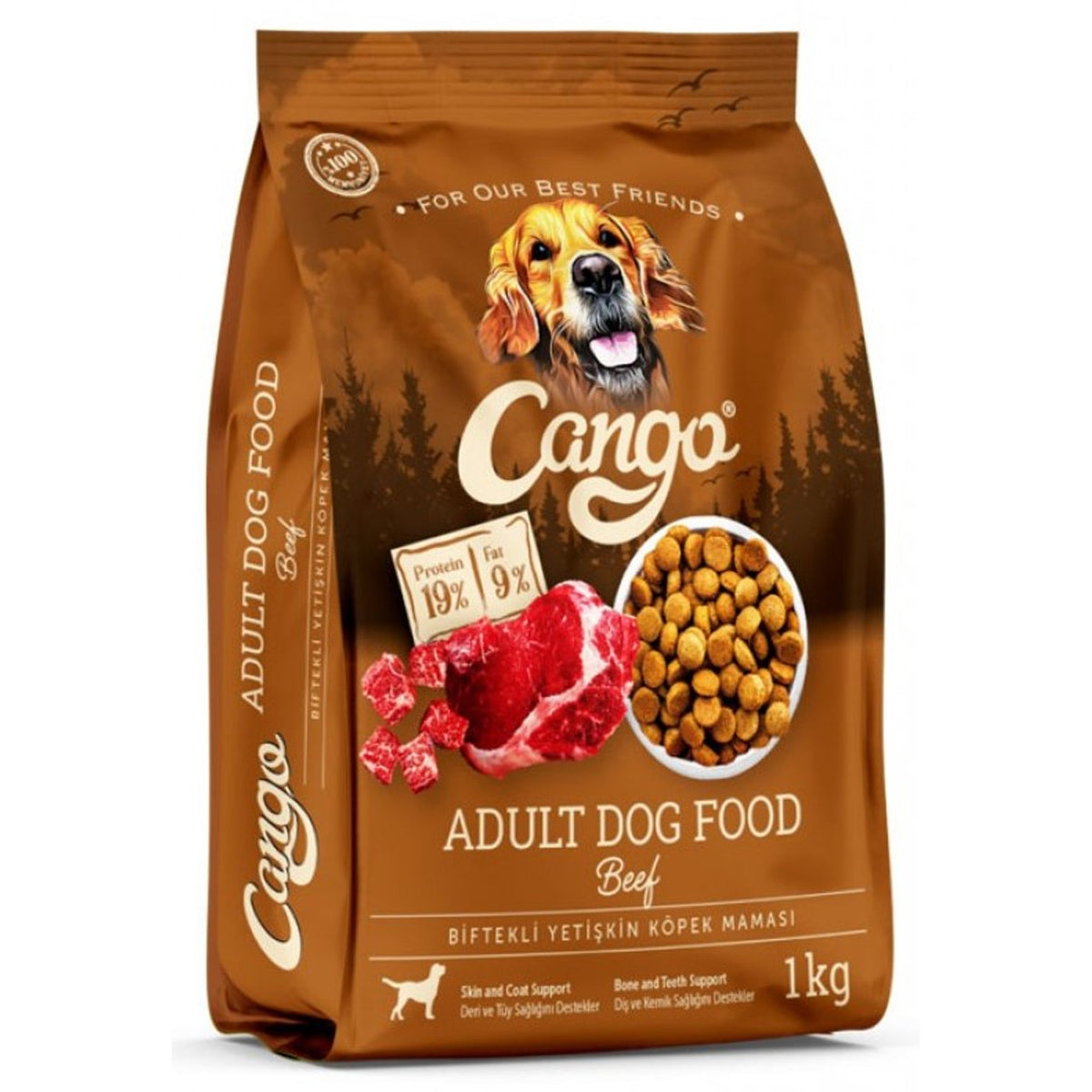 Cango Adult Dog Food Beef 1 kg | 062178