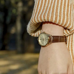 Casio Women 3-Hand Watch - Brown / Gold Plated | LTP-V005GL-9AUDF