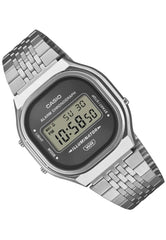 Casio Vintage Digital Unisex Metal Watch - Silver / Black | A140WE-8ADF
