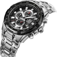 Casio Edifice Men Chronograph Watch - Silver Black | EF-539D-1AVUDF