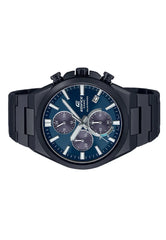 Casio Edifice Men Solar Chronograph Watch - Black Blue | EQS-950DC-2AVUDF