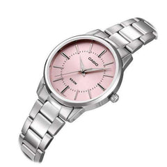 Casio Women Analog Watch - Pink / Silver | LTP-1303DD-4AVDF