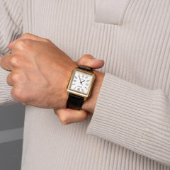 Casio Men 3-Hand Watch - Black / White / Gold Plated | MTP-B190GL-7BVDF