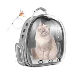 Transparent Cat Backpack Carrier Bag - Breathable Travel Pet Bag | PET-CBB-TRN01