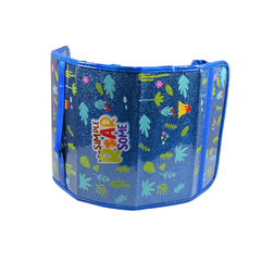 Foldable Pencil Case - Glitter Blue