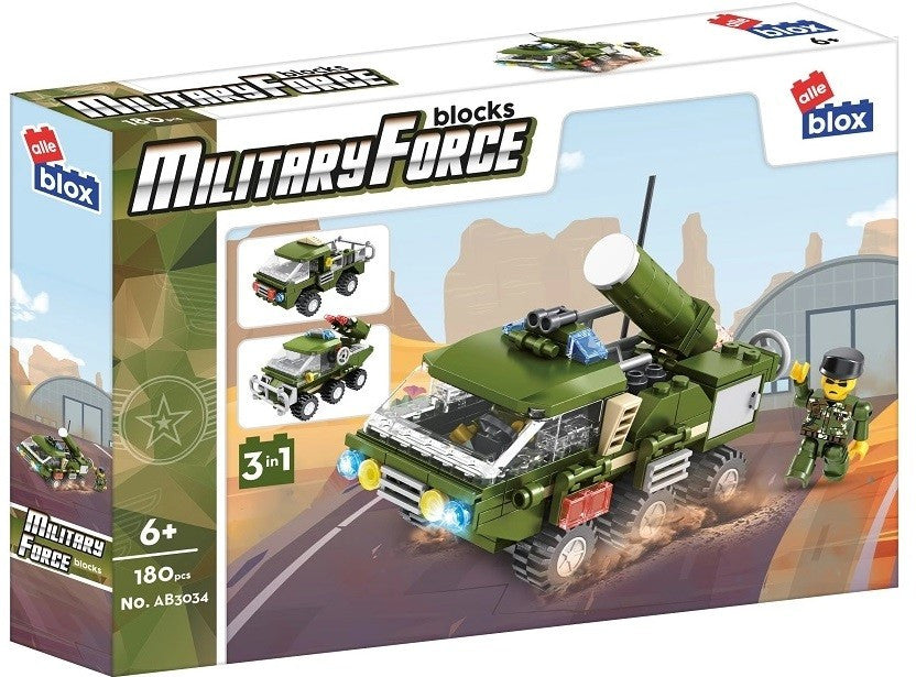 War of Power 3-in-1 Military Vehicle Building Blocks Set | 0665-1