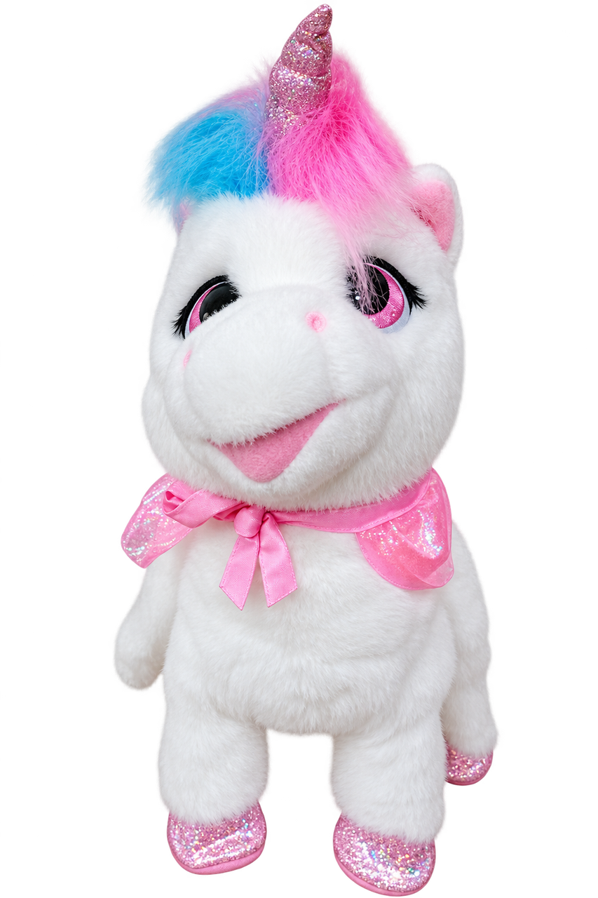 Rainbow Walking Unicorn Interactive Toy with Sound & Magic Stick | AL-BL-373