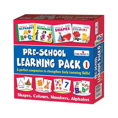 Creatives Pre-School Learning Pack 1 - Shapes, Colours, Numbers & Alphabet | 1007
