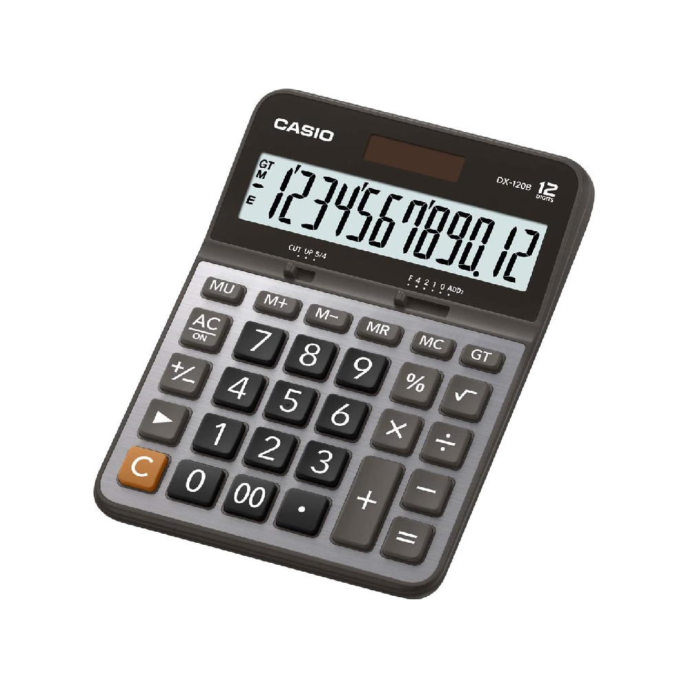 Casio GX-120B Electronic Desktop Calculator with 12-Digit | GX-120B-W-DC(CN)