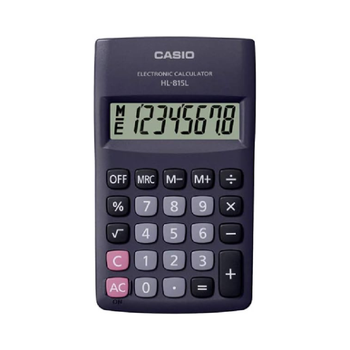 Casio Portable Calculator with 8-Digit Extra Big Display | HL-815L-BK-W-DP(PH)