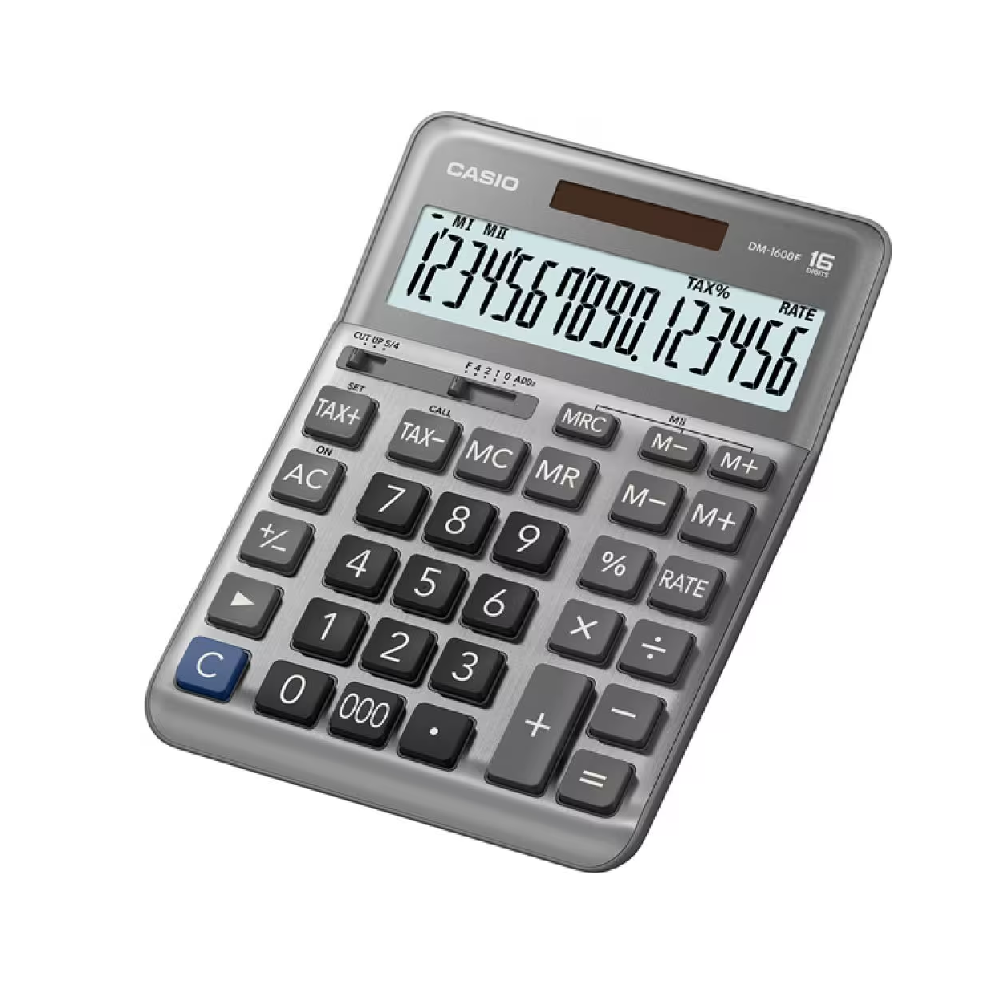 Casio Desktop Digital Calculator | DM-1600F-W-DP
