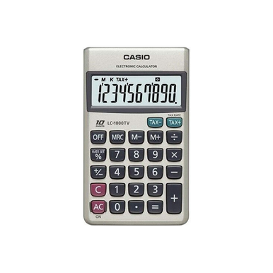 Casio 10-Digits Desktop Calculator | LC-1000TV-W-DP