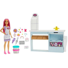 Barbie Bakery Playset with Pink-Haired Doll & 20+ Accessories | HGB73